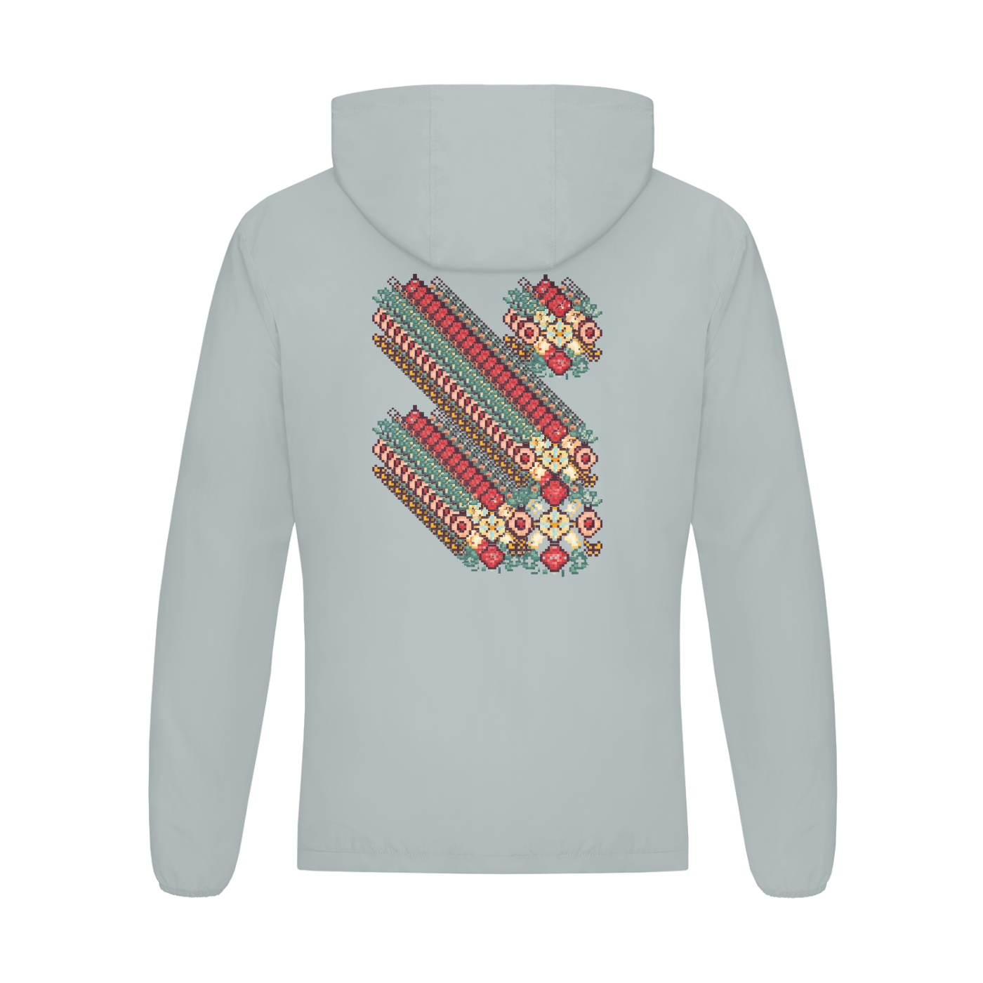 Pattern Soft Hooded Sports Jacket