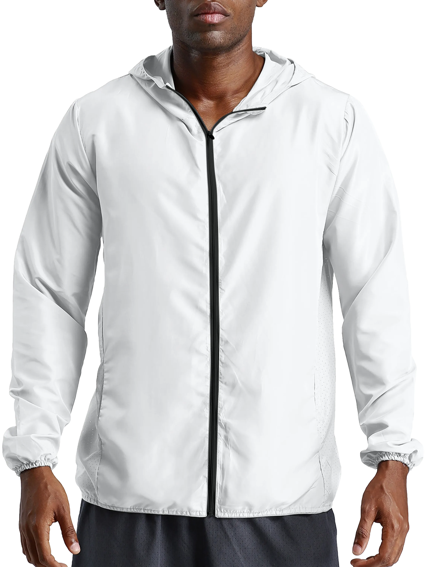 Pattern Soft Hooded Sports Jacket