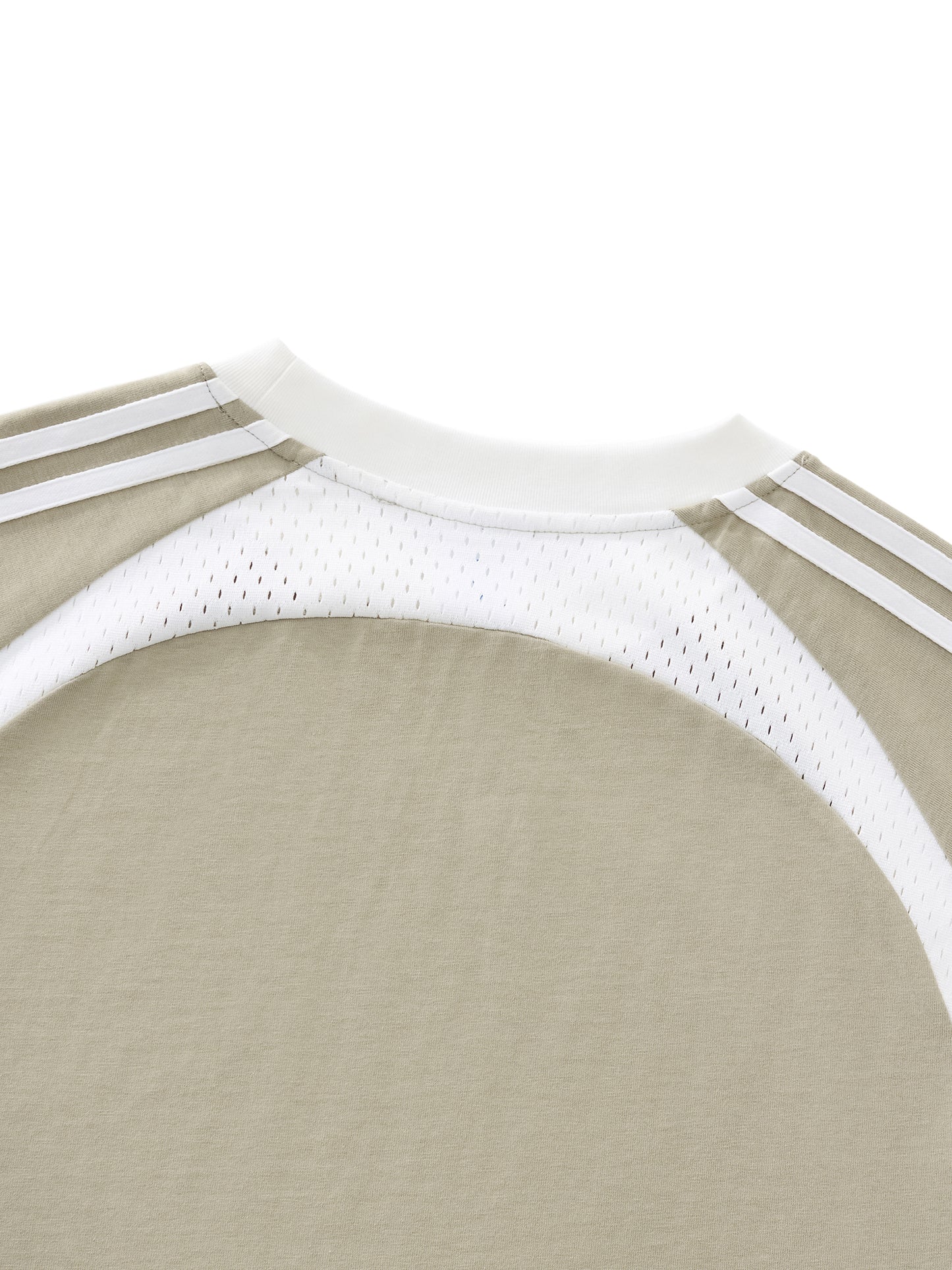 SIGMAINFTVITGEVIBES, Contrast Stripes Panel Mesh T-shirt