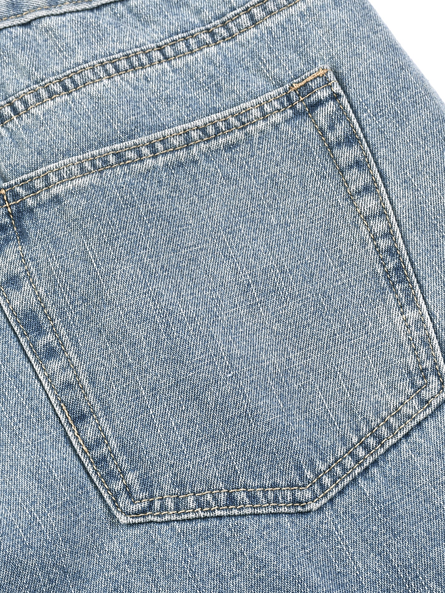 Js DupI, Unisex Vintage Wash Straight Leg Jeans