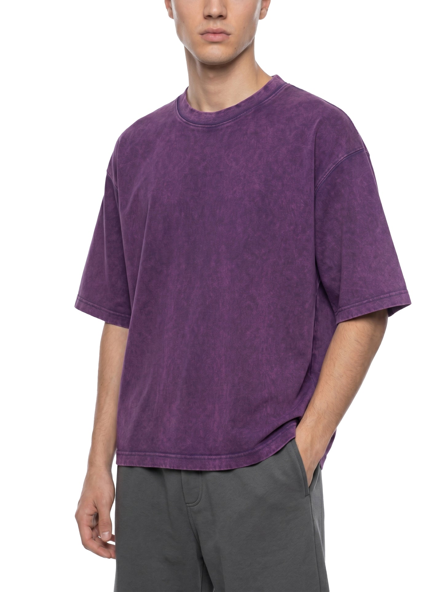Sugar Pink Wt Magnolia Cr Plant, Unisex Heavyweight Mineral Wash Boxy T-Shirt
