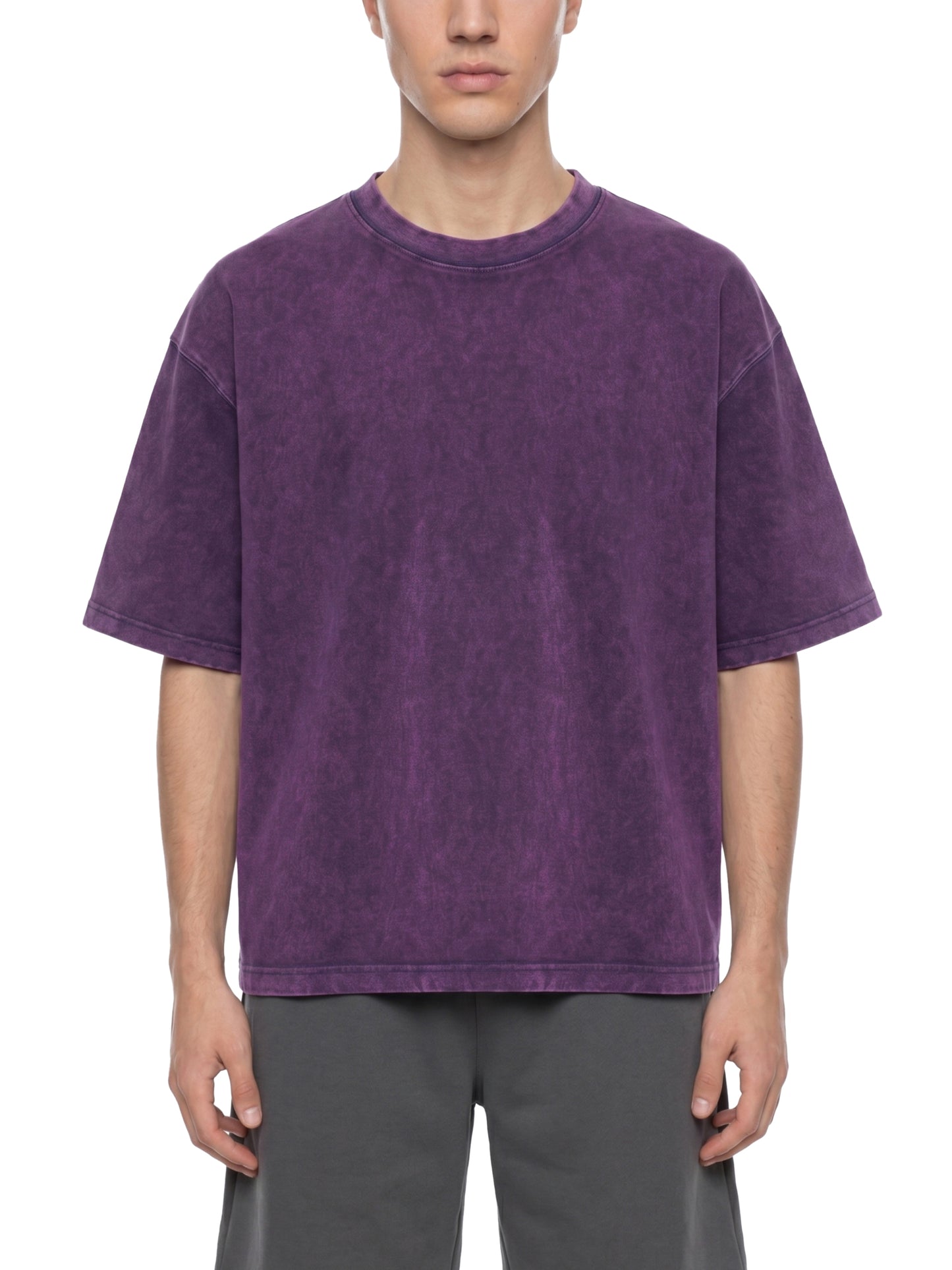 Sugar Pink Wt Magnolia Cr Plant, Unisex Heavyweight Mineral Wash Boxy T-Shirt