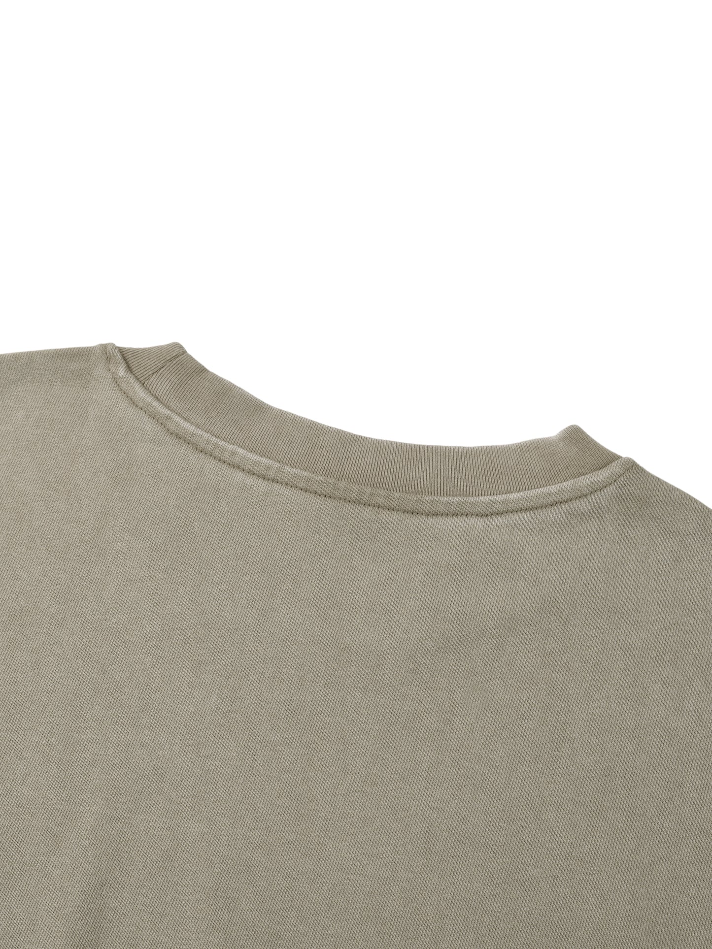 Mountain Top, Unisex Mineral Wash Raw Hem Boxy T-Shirt