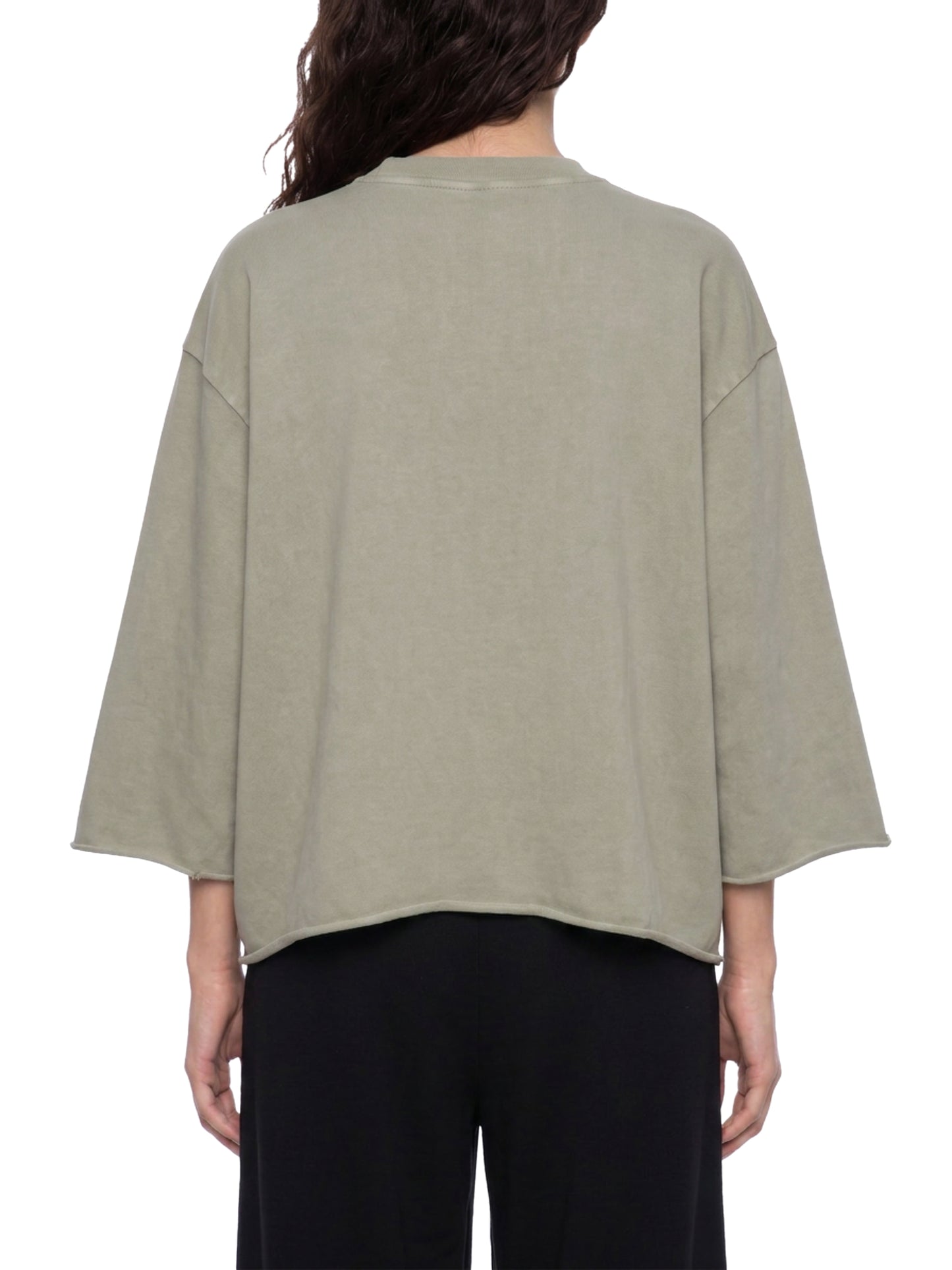 Mountain Top, Unisex Mineral Wash Raw Hem Boxy T-Shirt