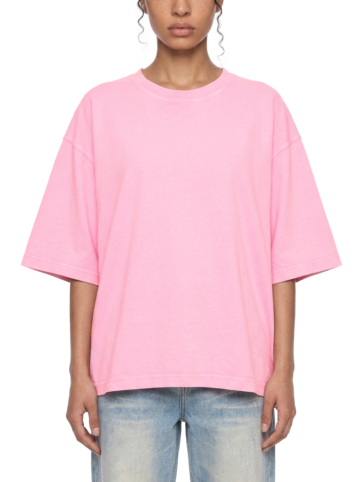 FtCat DupI, Mineral Wash Boxy Cotton T-Shirt