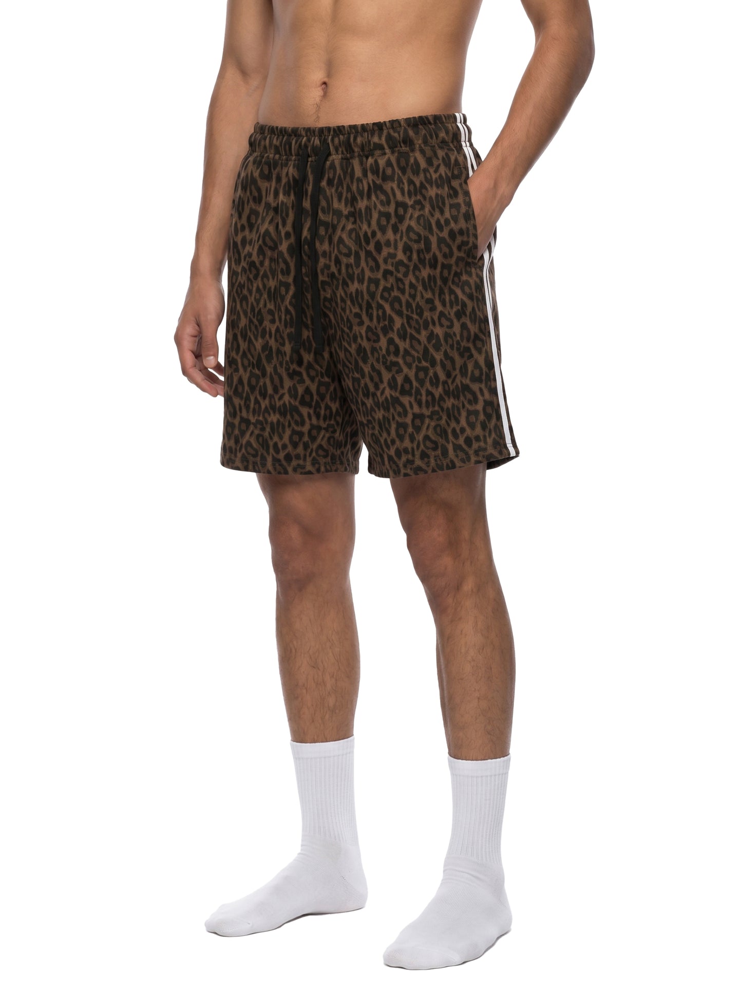 DaackPalace, Unisex Heavyweight Leopard Drawstring Shorts